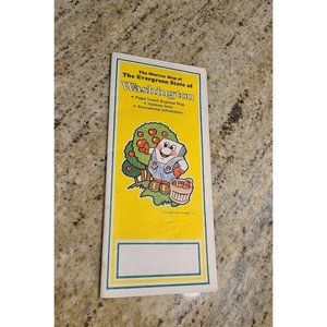 Vintage Road Map of Washington 1978 Murray’s Map. Spokane Puget Sound